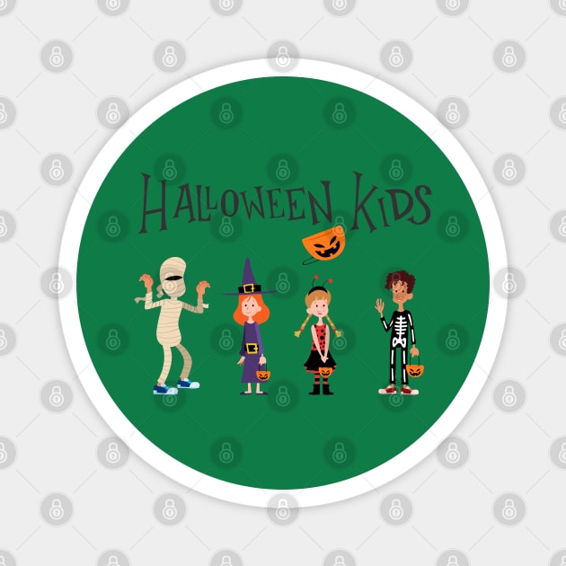 Halloween Kids Magnet by Mako Design 